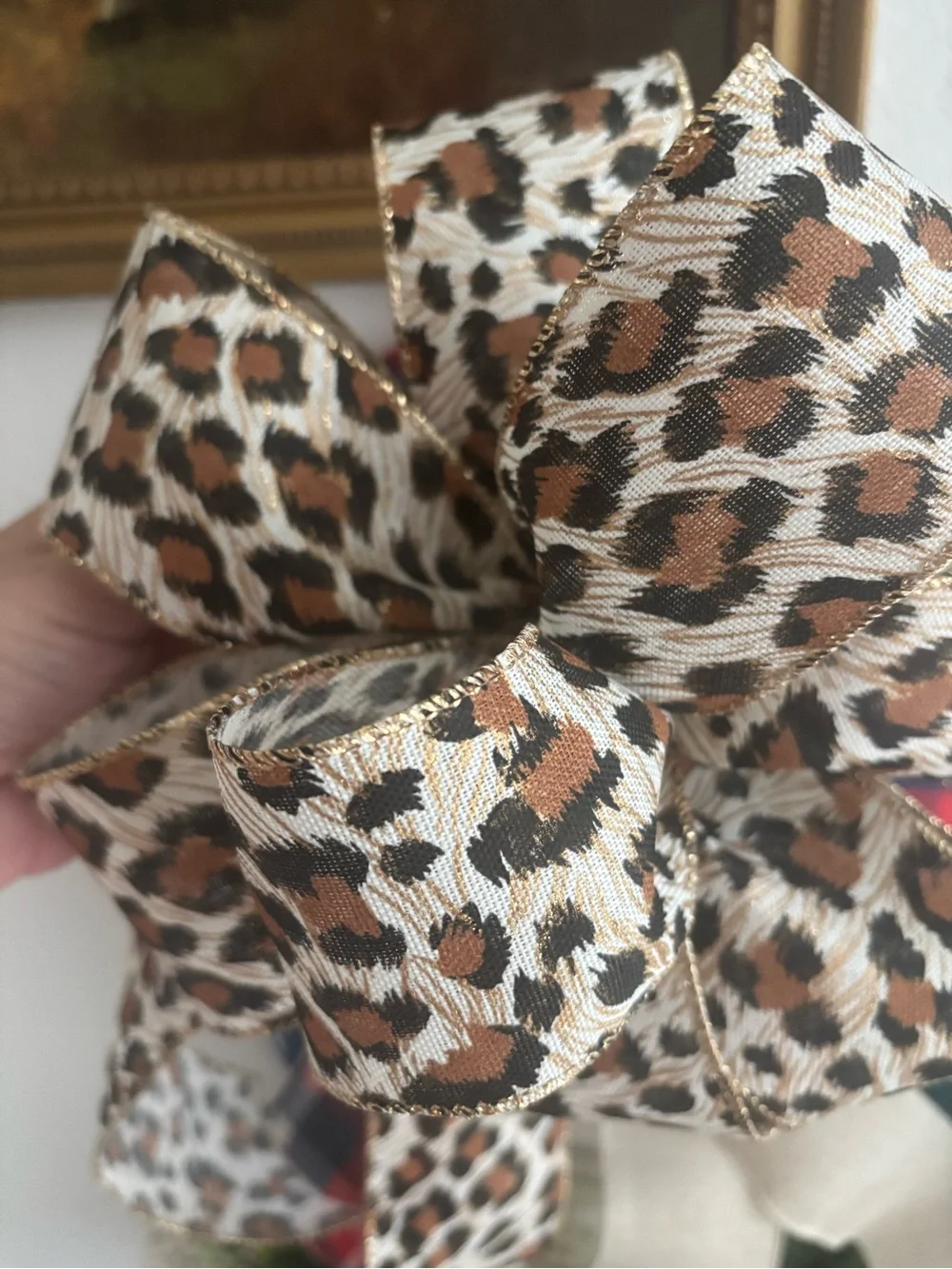 Leopard Handmade DIY Bow Accent - Brown/Black Final Sale